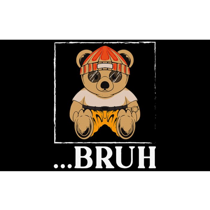 Bruh Meme Hip Hop Teddy Bear Funny Teens Teenager Bumper Sticker