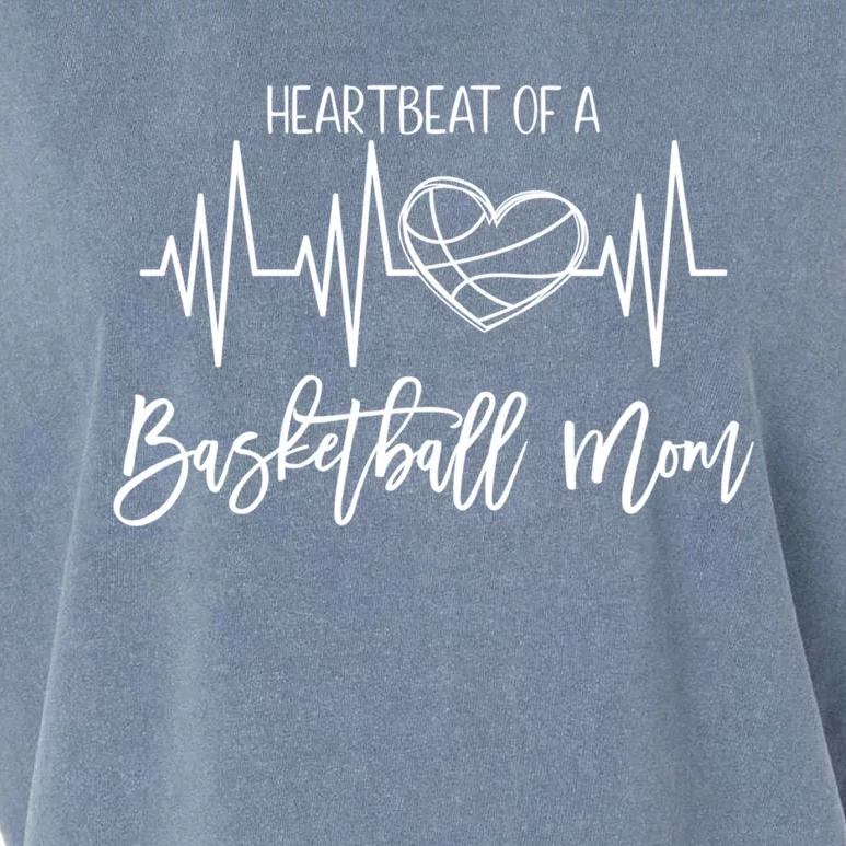 Basketball Mom Heartbeat Cute Proud Mama Gift Garment-Dyed Women's Muscle Tee