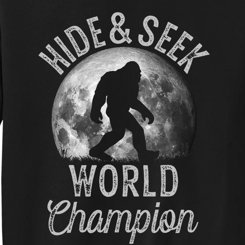 Bigfoot Moon Hide And Seek World Champion Sasquatch Sweatshirt