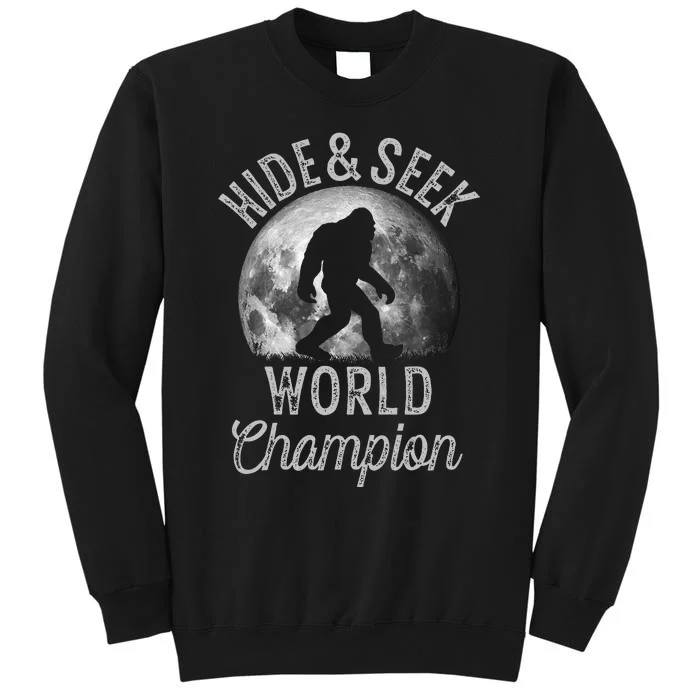 Bigfoot Moon Hide And Seek World Champion Sasquatch Sweatshirt