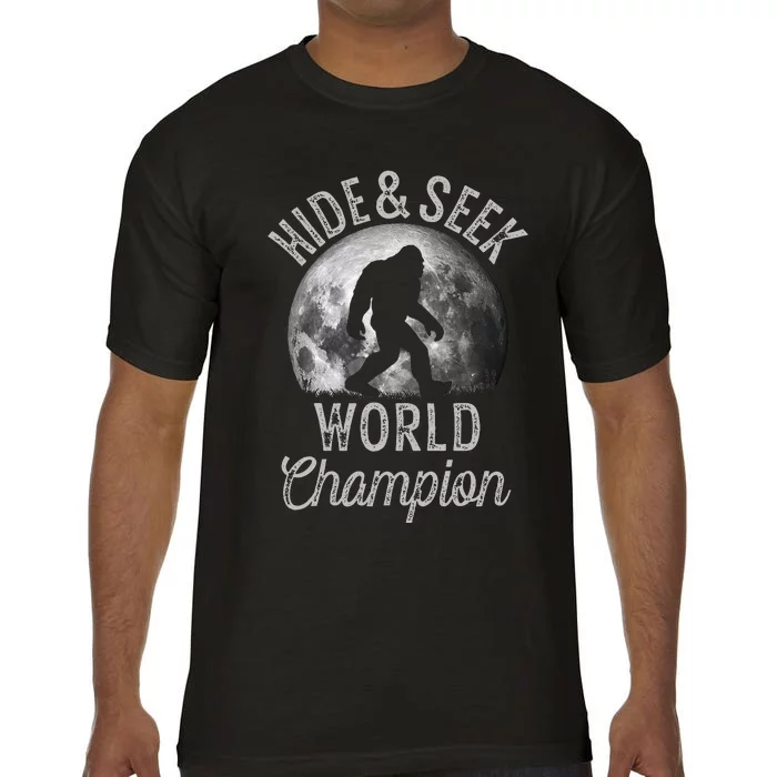 Bigfoot Moon Hide And Seek World Champion Sasquatch Comfort Colors T-Shirt