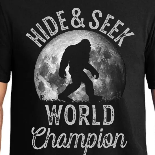 Bigfoot Moon Hide And Seek World Champion Sasquatch Pajama Set