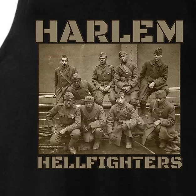 Black Military History USA Black History Harlem Hellfighters Ladies Tri-Blend Wicking Tank