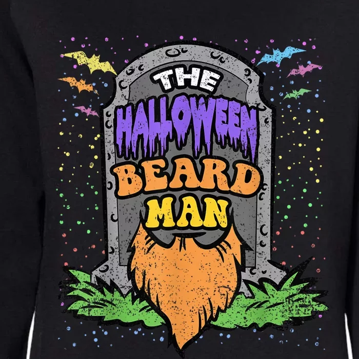 Beard Man Halloween Costume Funny Bearded Facial Hair Womens California Wash Sweatshirt