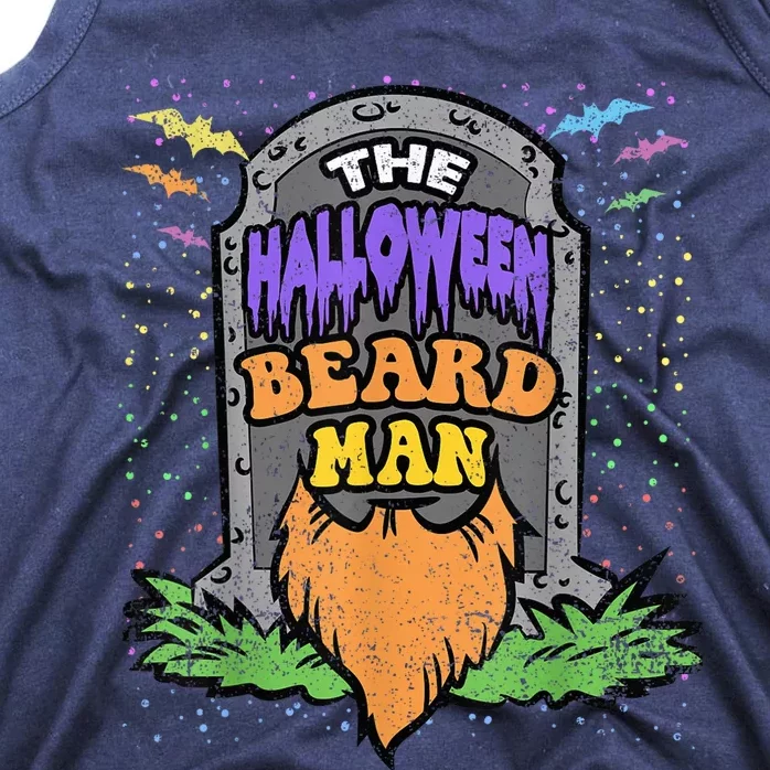 Beard Man Halloween Costume Funny Bearded Facial Hair Tank Top