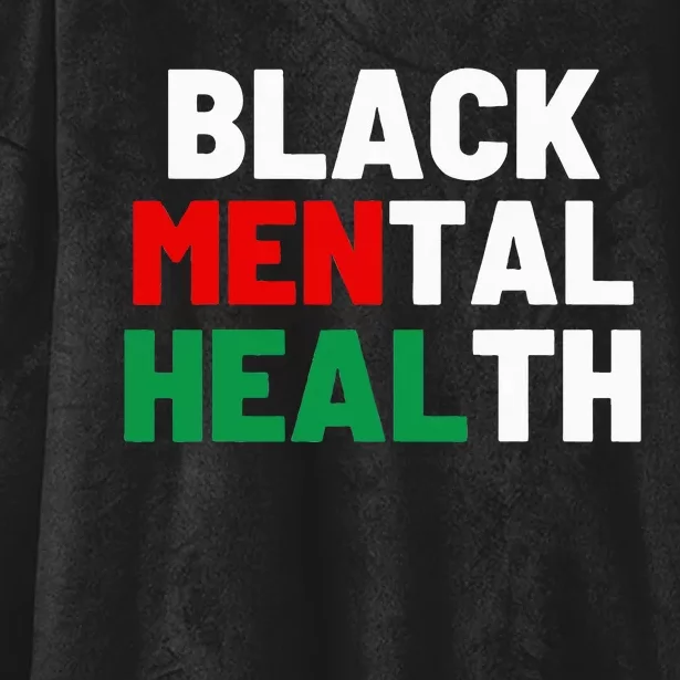 Black Mental Health Matters Hooded Wearable Blanket