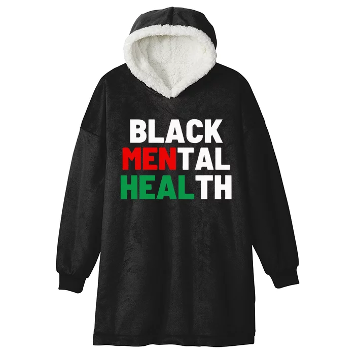 Black Mental Health Matters Hooded Wearable Blanket