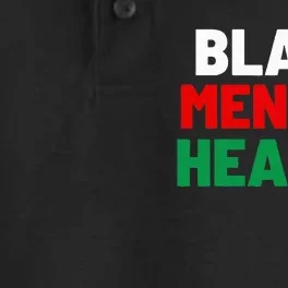 Black Mental Health Matters Dry Zone Grid Performance Polo