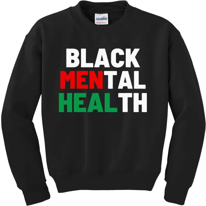 Black Mental Health Matters Kids Sweatshirt