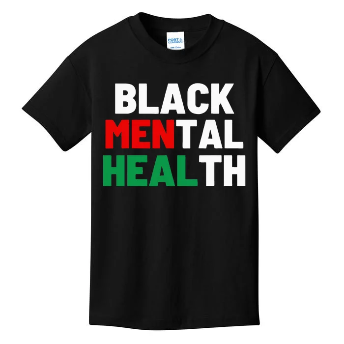 Black Mental Health Matters Kids T-Shirt