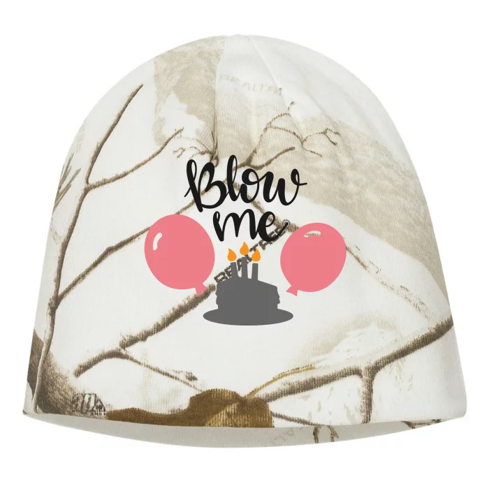 Blow Me Hilarious Trendy Birthday Kati - Camo Knit Beanie