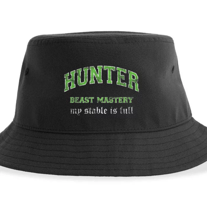 Beast Mastery Hunter MMO Gamer Sustainable Bucket Hat