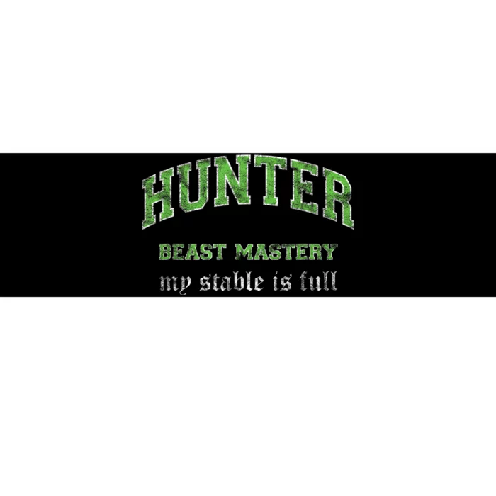 Beast Mastery Hunter MMO Gamer Bumper Sticker