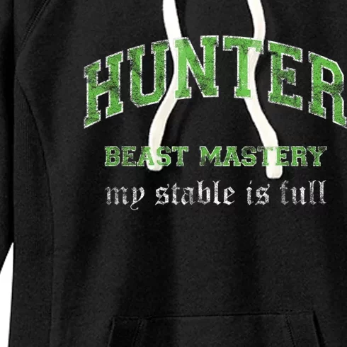 Beast Mastery Hunter MMO Gamer Women's Fleece Hoodie