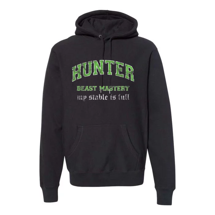 Beast Mastery Hunter MMO Gamer Premium Hoodie