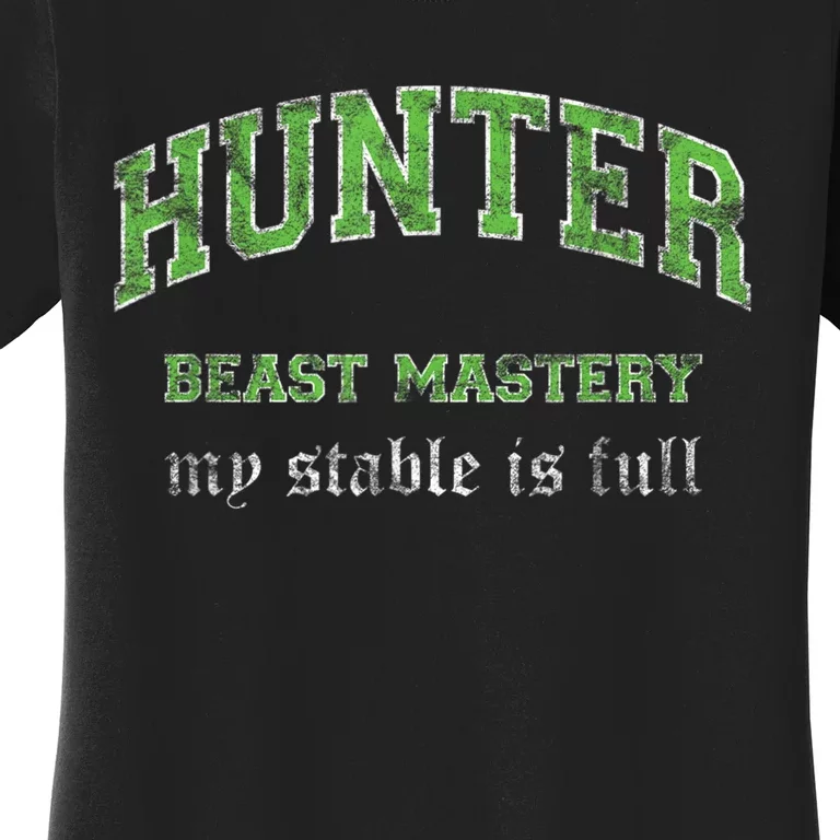 Beast Mastery Hunter MMO Gamer Women's T-Shirt