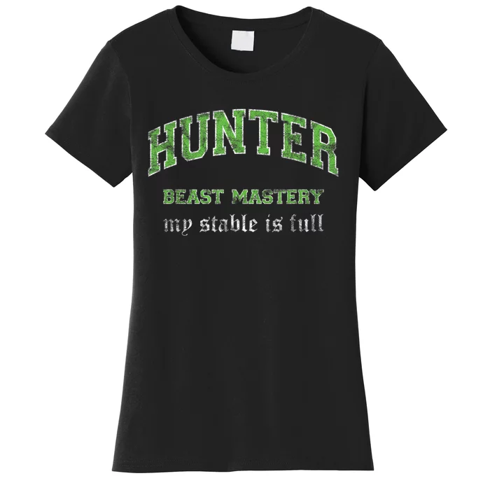 Beast Mastery Hunter MMO Gamer Women's T-Shirt