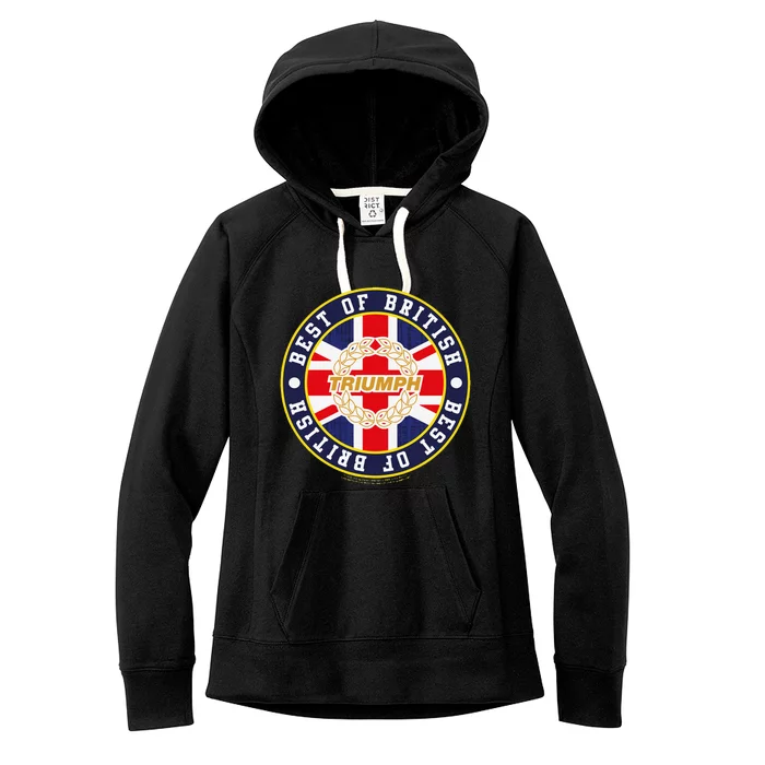 British Motor Heritage Triumph Laurel Logo Best Of British Women's Fleece Hoodie