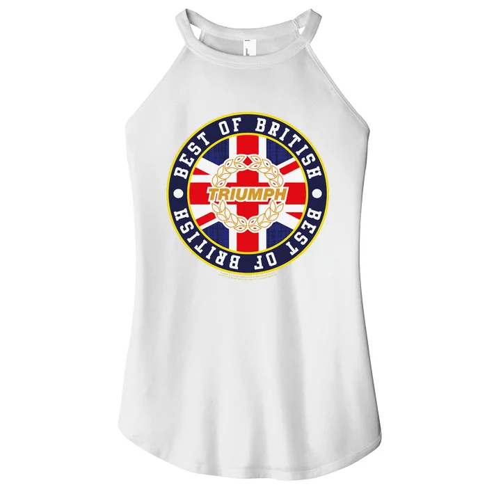 British Motor Heritage Triumph Laurel Logo Best Of British Women’s Perfect Tri Rocker Tank