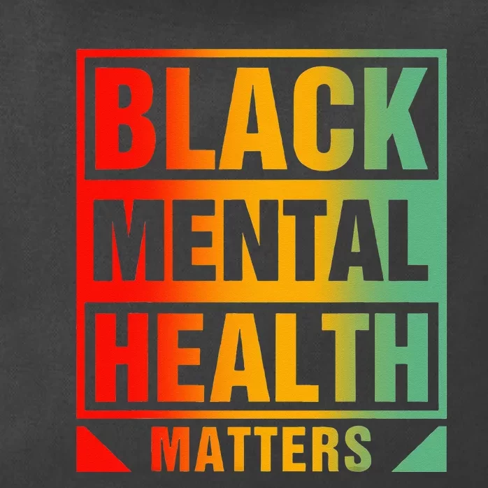 Black Mental Health Matters Human Brain Counselor Therapist Zip Tote Bag