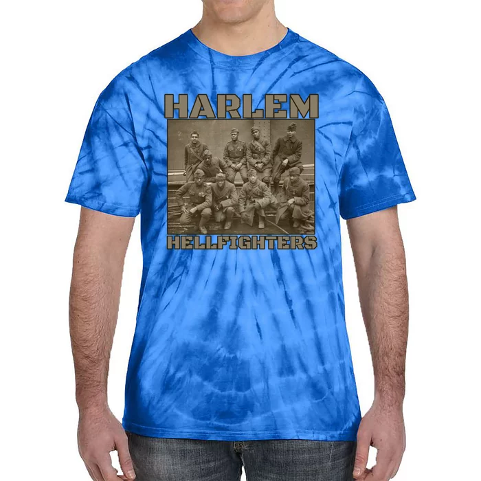 Black Military History Usa Black History Harlem Hellfighters Gift Tie-Dye T-Shirt