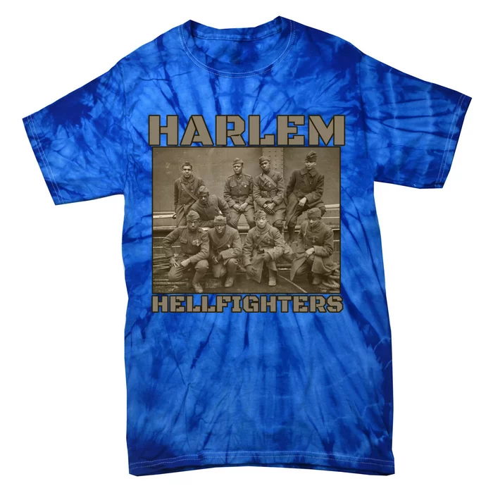 Black Military History Usa Black History Harlem Hellfighters Gift Tie-Dye T-Shirt