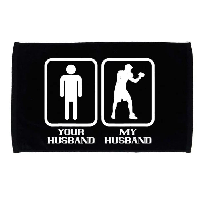 Boxing My Husband Boxer Kickboxer Boxing Gloves Kickboxing Microfiber Hand Towel