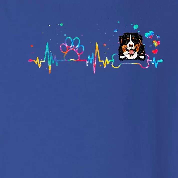 Bernese Mountain Heartbeat Funny Tie Dye Dog Lovers Toddler Long Sleeve Shirt