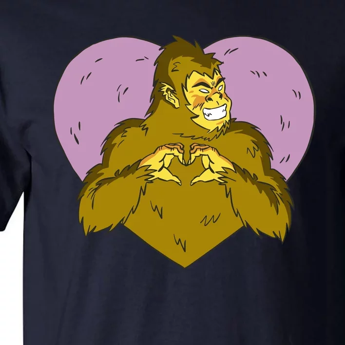 Bigfoot Monster Heart Cute Gift Tall T-Shirt