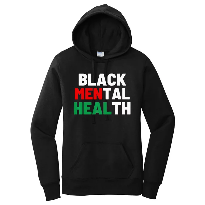 Black Mental Health Matters Women's Pullover Hoodie