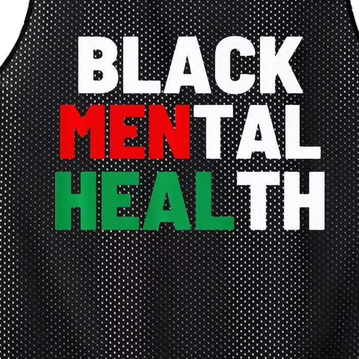 Black Mental Health Matters Mesh Reversible Basketball Jersey Tank