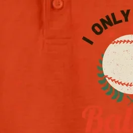 Baseball Mom I Only Raise Ballers Softball Tee Ball Sports Funny Gift Dry Zone Grid Performance Polo