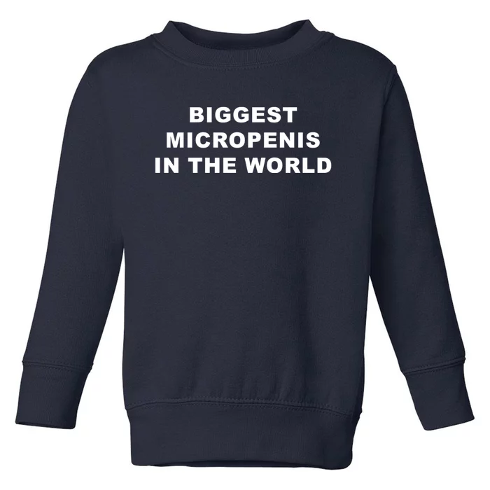 Biggest Micropenis In The World Top Trending Toddler Sweatshirt