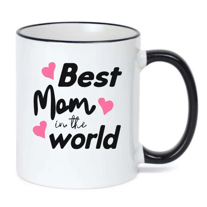 Best Mom In The World Mothers Day Heart Black Color Changing Mug