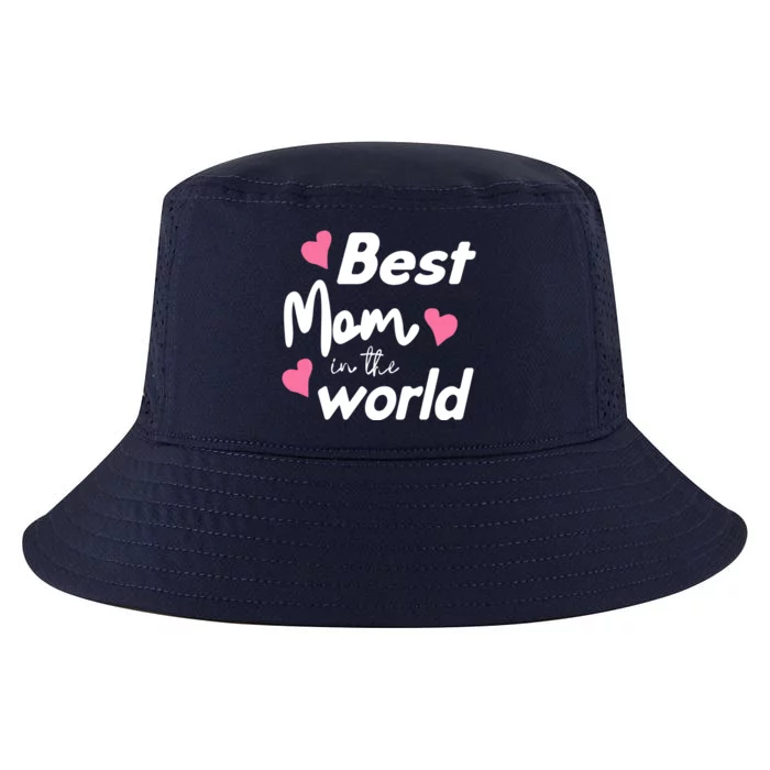 Best Mom In The World Mothers Day Heart Cool Comfort Performance Bucket Hat