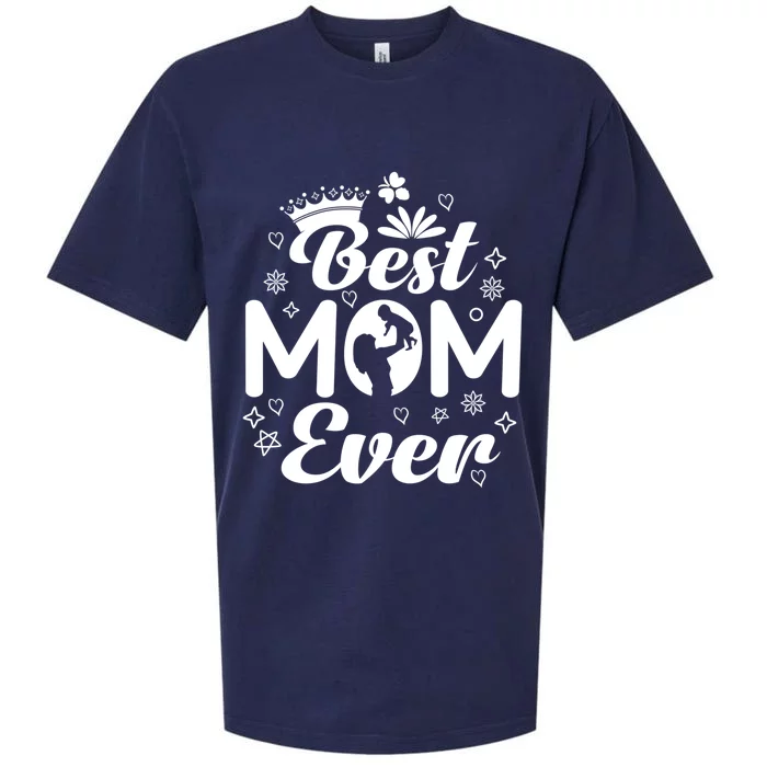 Best Mom In The History Of Ever Mothers Day For Mommy Gift Sueded Cloud Jersey T-Shirt