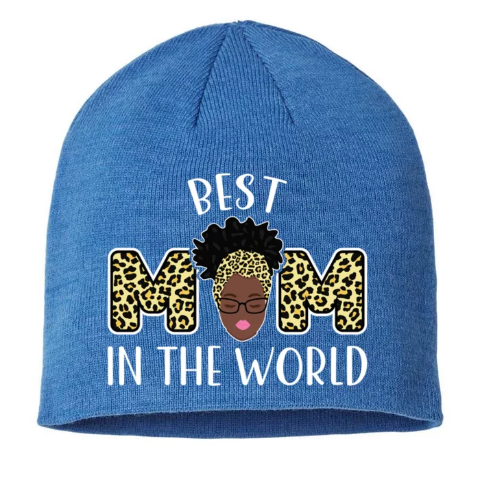 Best Mom In The World Family Gift 8 1/2in Sustainable Knit Beanie