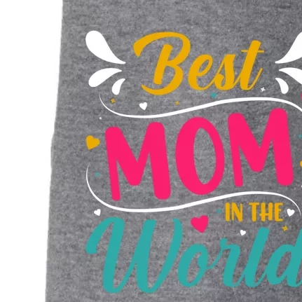 Best Mom In The World Mother's Day Mom Gift Doggie 3-End Fleece Hoodie