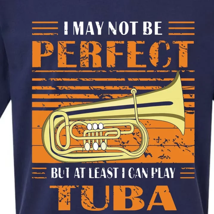 Brass Music Ich Bin Vielleicht Nicht Perfekt Tuba Brass Tuba Sueded Cloud Jersey T-Shirt