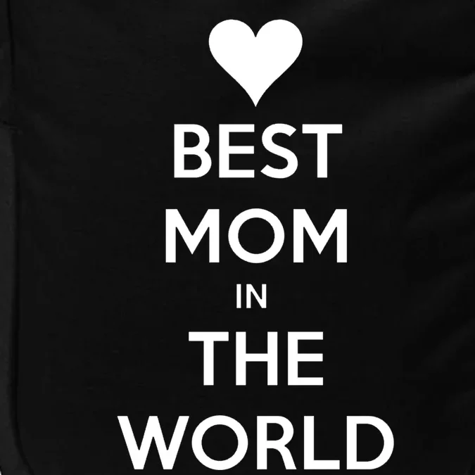 Best Mom In The World Heart Gift Impact Tech Backpack