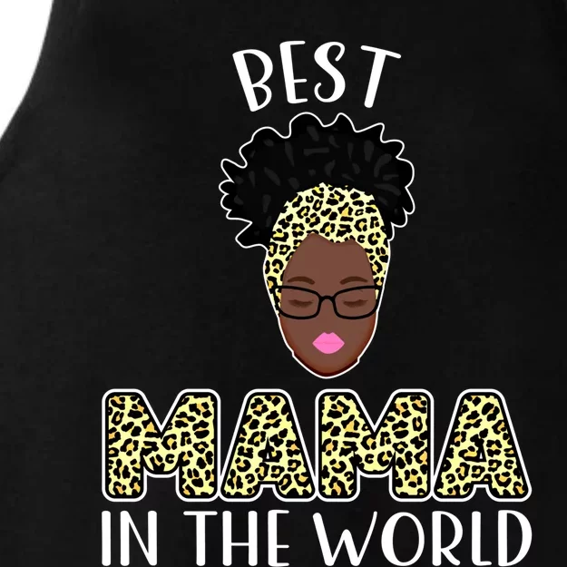 Best Mama In The World Grandma Gift Ladies Tri-Blend Wicking Tank