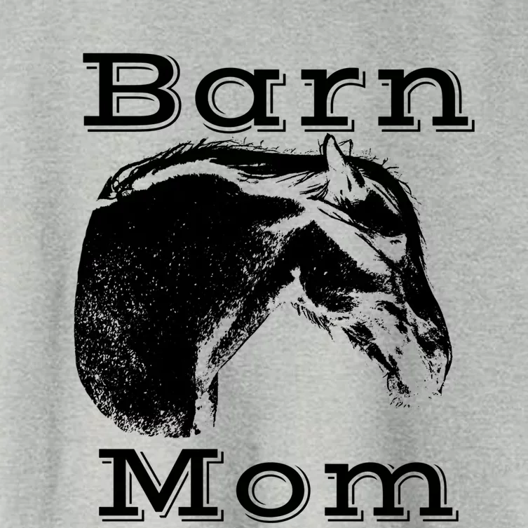 Barn Mom I Love My Horses Gift Women's Crop Top Tee