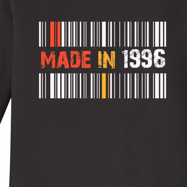 Barcode | Made In 1996. Baby Long Sleeve Bodysuit