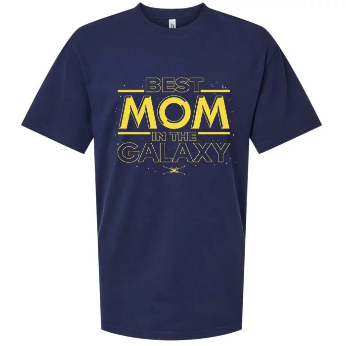 Best Mom In The Galaxy Birthday Mother’S Day Sueded Cloud Jersey T-Shirt