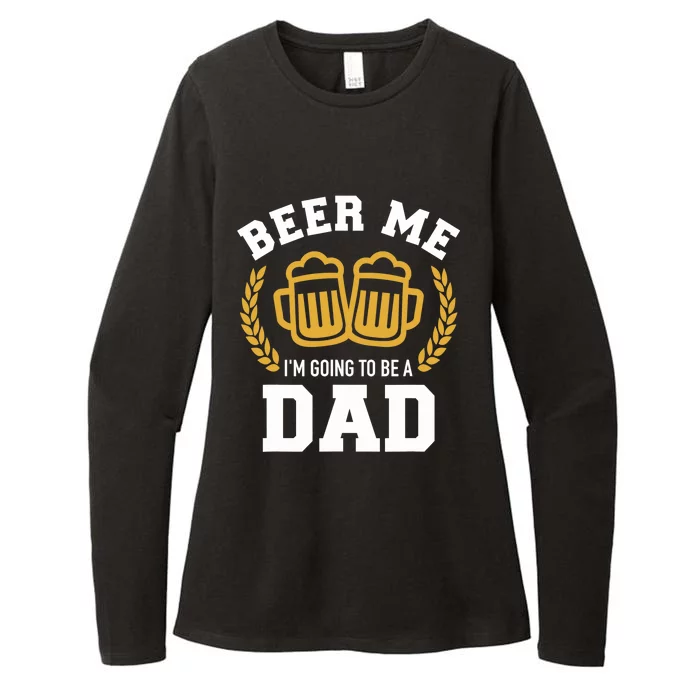 Beer me I'm going to be a dad baby announcement Womens CVC Long Sleeve Shirt