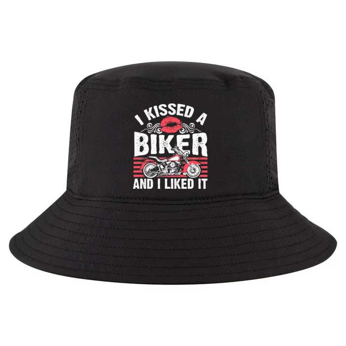 Bikers Motorcycling I Kissed A Biker And I Liked It Cool Comfort Performance Bucket Hat