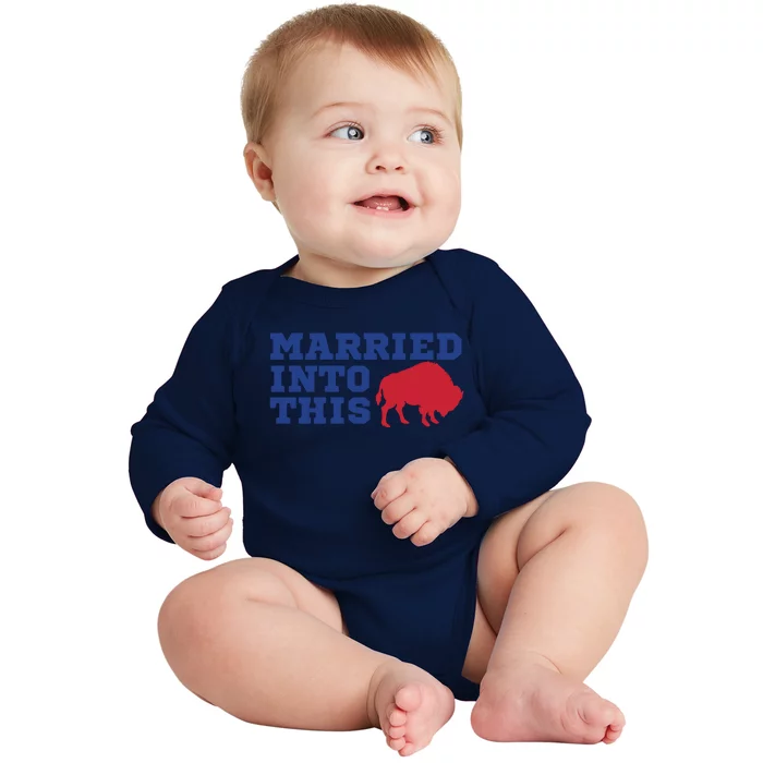 Buffalo Married Into This Express Delivery Baby Long Sleeve Bodysuit