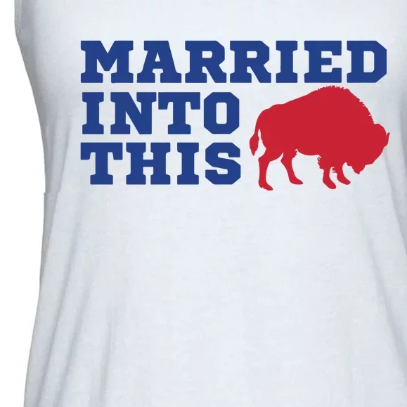 Buffalo Married Into This Express Delivery Ladies Essential Flowy Tank