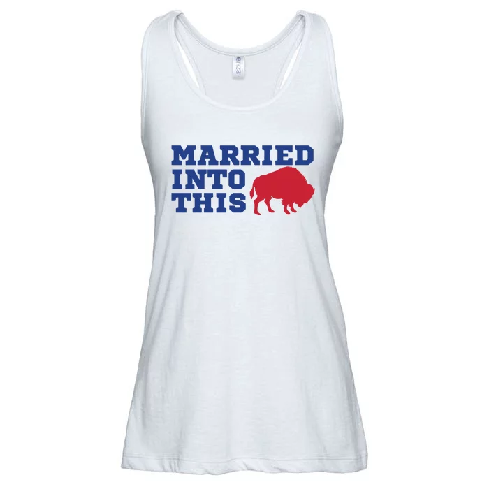 Buffalo Married Into This Express Delivery Ladies Essential Flowy Tank