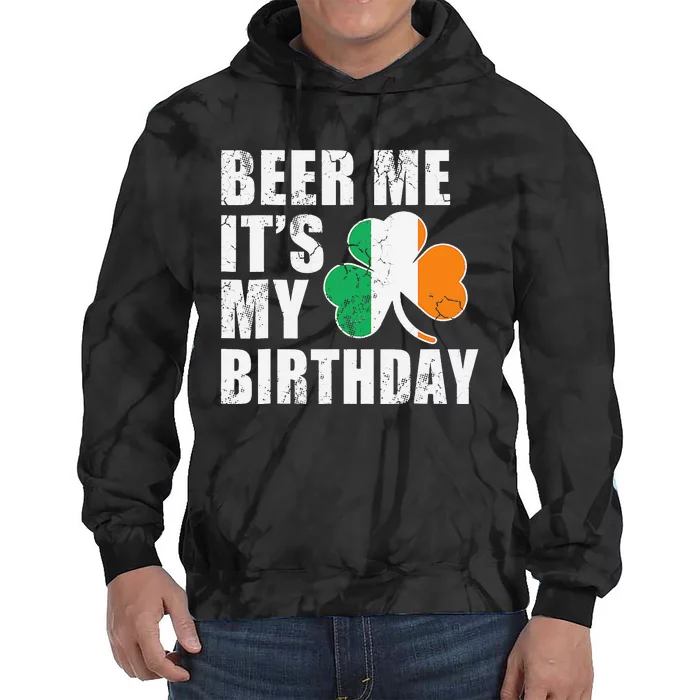 Beer Me Its My Birthday Funny Drinking Beer Tie Dye Hoodie